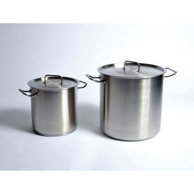 Utility Tanks with Lid (Stock Pot), Stainless Steel